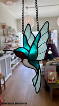 Stained Glass Hummingbird Backyard Glassworks