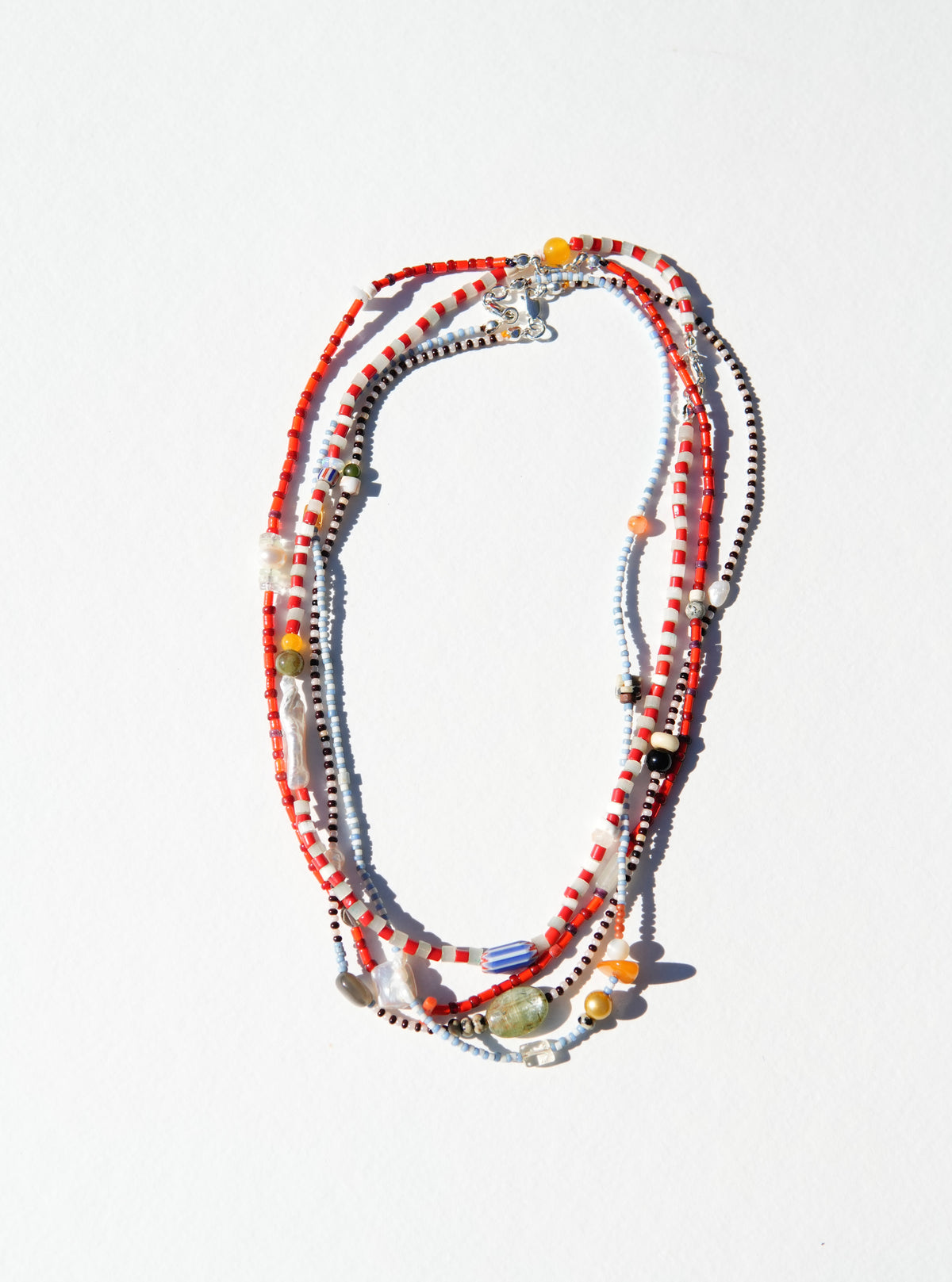 Beaded Pattern Strand Necklace - Playdate Vintage