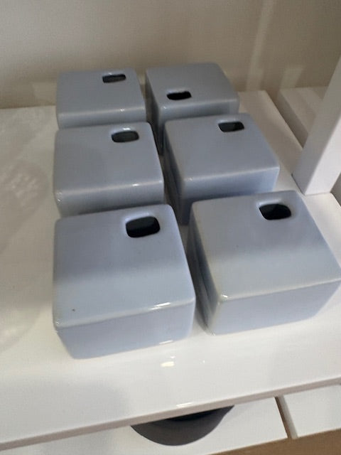 Blue Square Bud Vase