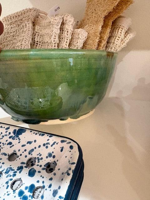 CJ Green Glazed Bowl