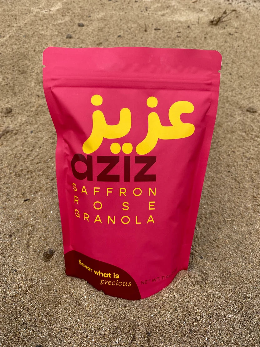 Aziz Saffron Rose Granola