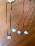 Mi Shell Silk Corded Necklace