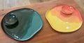Green Teal Dip Platter JamSauce Pots