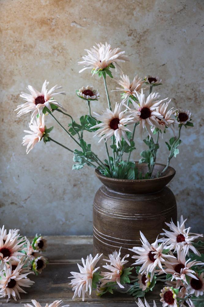 ARTIFICIAL CHRYSANTHEMUM BLUSH FLOWER