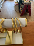 Smooth Wavy Round Brass Bracelet - MremboNYC