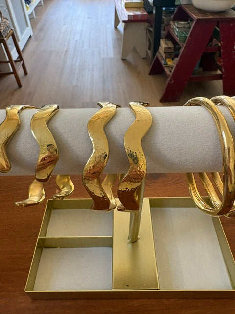 Wavy Unisex Brass Bracelet - MremboNYC