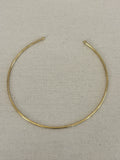 Classic Brass Torque Choker Necklace - MremboNYC