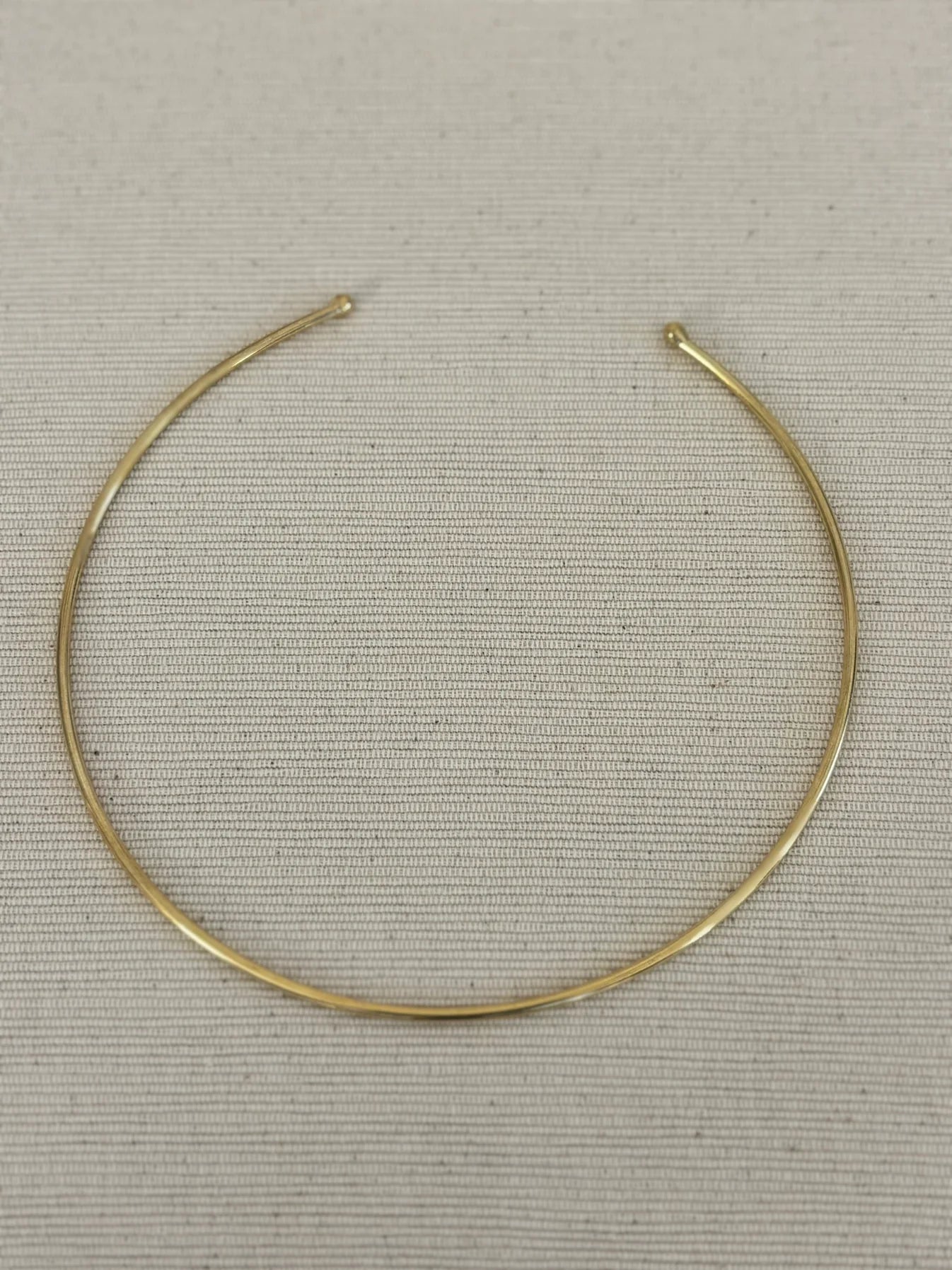 Classic Brass Torque Choker Necklace - MremboNYC